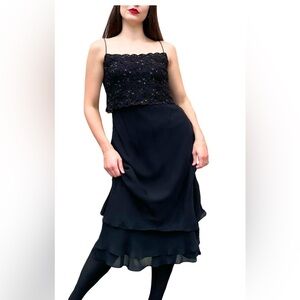 Lauren Ralph Lauren Women's silk Black Dress size 10